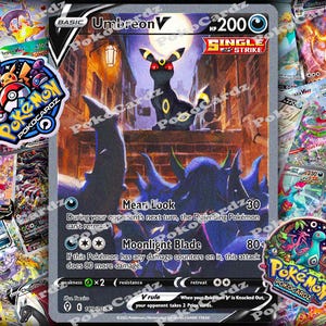 Umbreon V · Evolving Skies (EVS) #189 Proxy Karte Full Holo