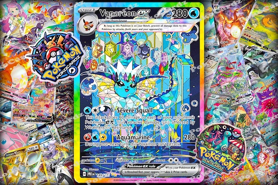 pokemon cards vaporeon ex Vaporeon EX (023) 2025 Pokemon Pre EN-Prismatic Evolutions