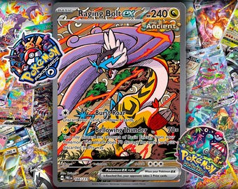 Tarjeta proxy Raging Bolt ex · Prismatic Evolutions (PRE) n.° 166