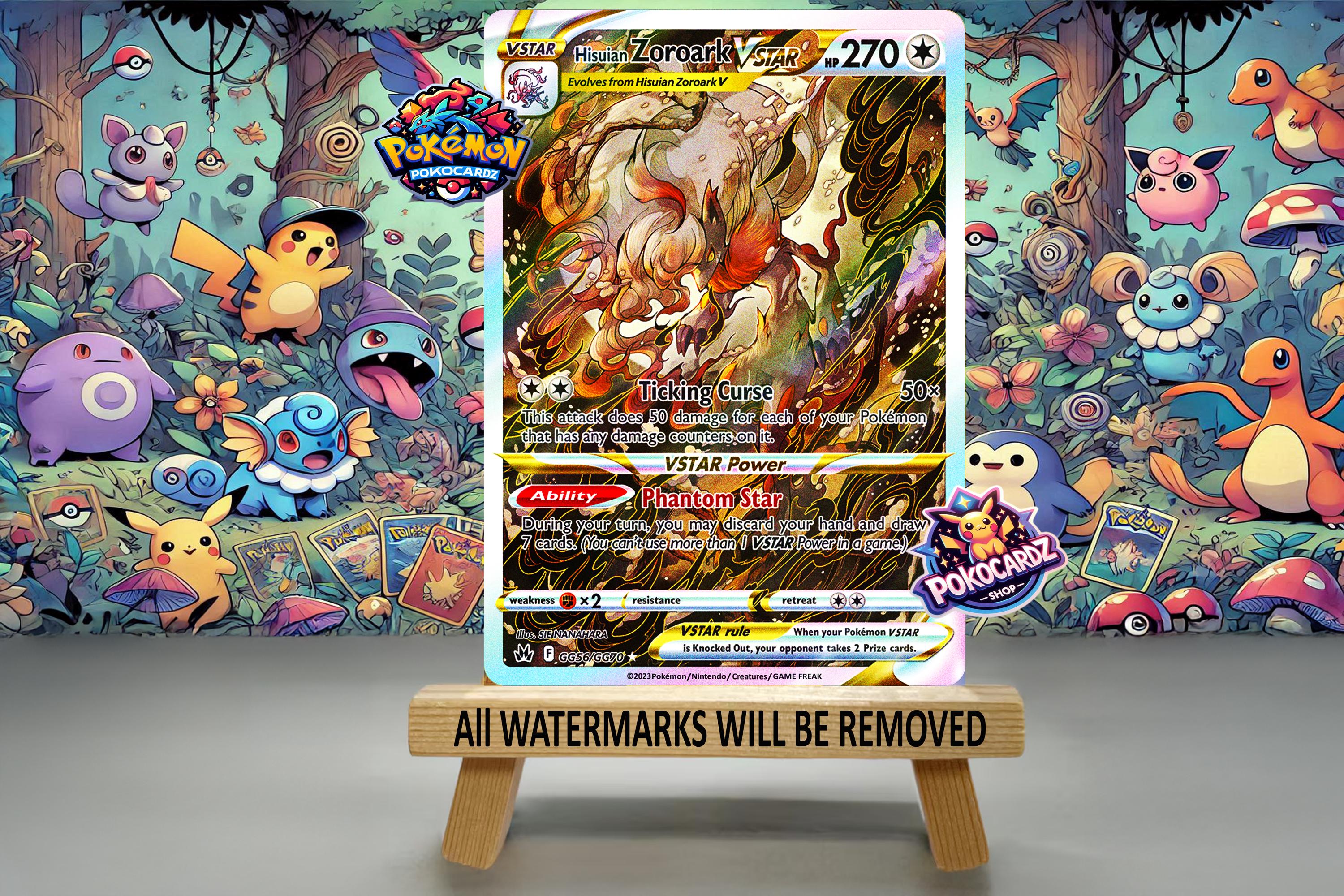 Hisuian Zoroark VSTAR · Crown Zenith (CRZ) #GG56 Proxy Card - Etsy