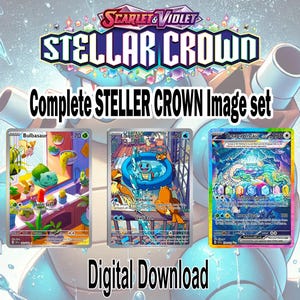 Complete Stellar Crown image set. Digital Download