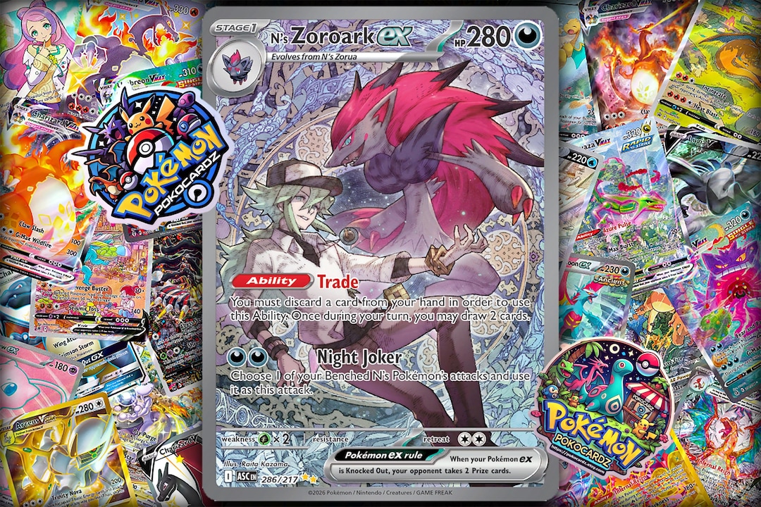 N's Zoroark EX Ascended Heroes (ASC) # 286 Custom Card - Etsy