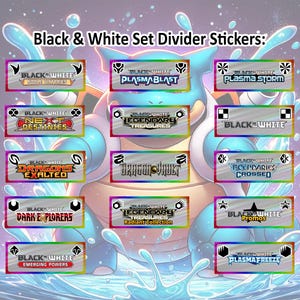 Conjunto de adesivos de vinil divisor preto e branco