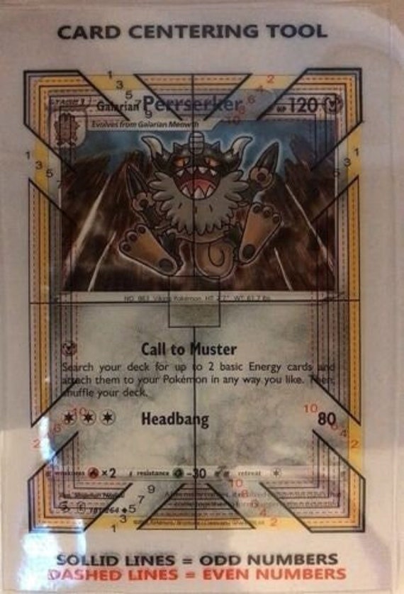 Pokémon Card Grading / Centring Card Tool Gem Mint PSA / BGS / TCG -   Norway