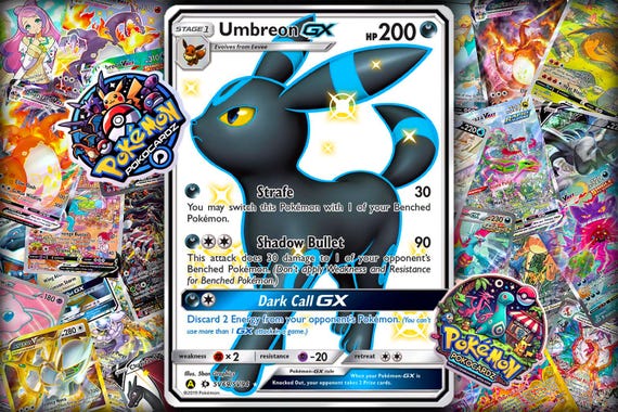 Umbreon-gx  Sun & Moon (SUM) #SV69 - Shiny Vault - Proxy Card - Etsy Norway