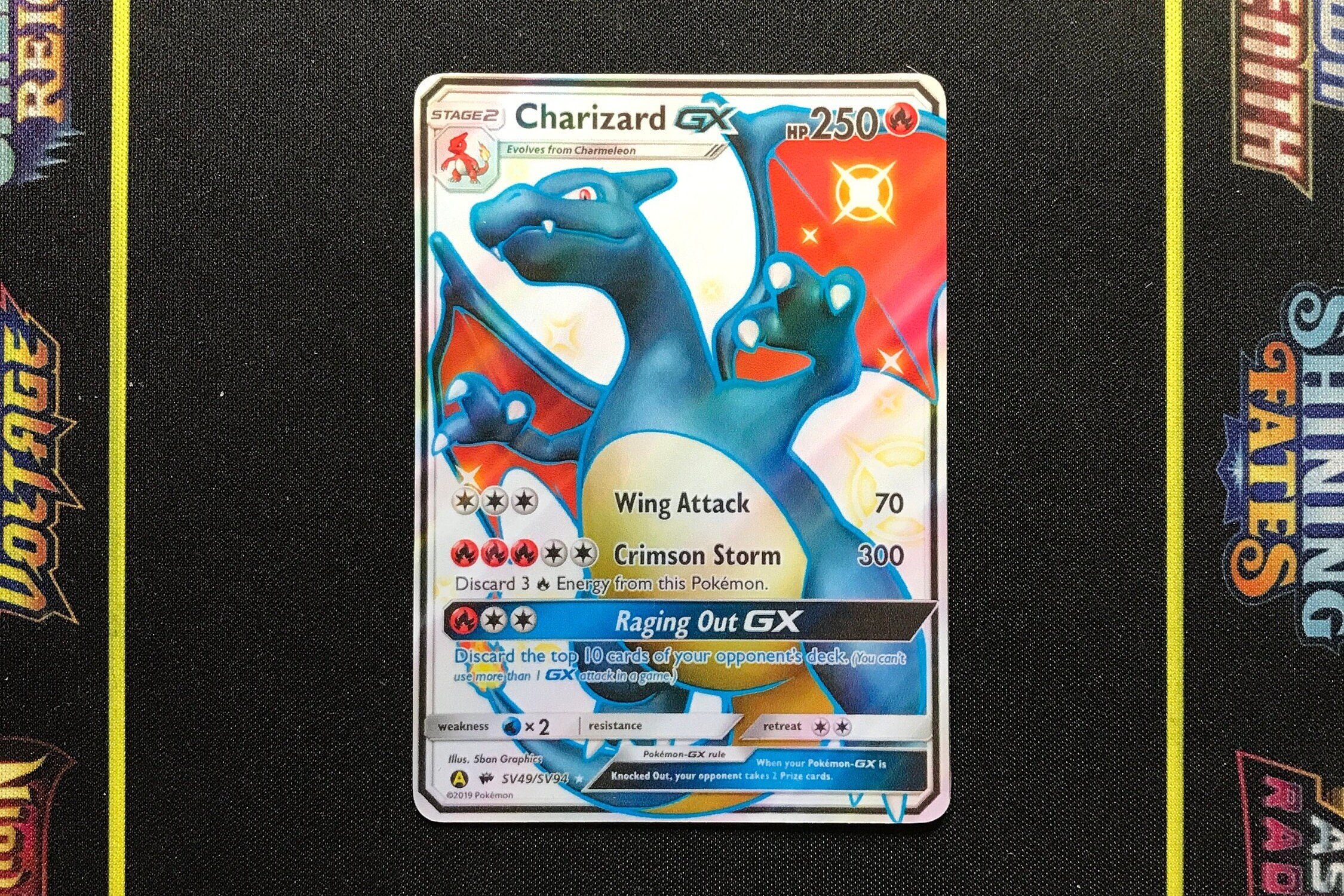 Shadow Charizard Gx Custom Pokemon Card Hand Made Proxy Premium Quality