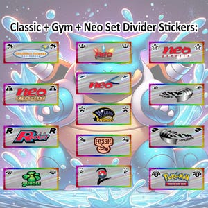 Classic + Gym + Neo Set Divider Vinyl Sticker Set