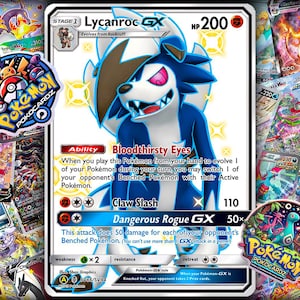 Lycanroc-GX · Guardians Rising (GRI) #SV66 - Shiny Vault - Proxy Card