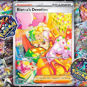 bianca's devotion pokemon card 097/071 SAR SV5m Cyber Judge TCG Japane  proof acrylic case and featuring a striking image of the captivating character Bianca's Devotion SR [SV5M 092/071](Expansion