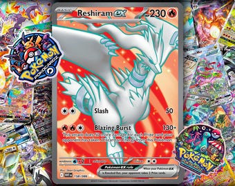 M レシラム gx gmax vmax キョダイマックス ex ポケモンカード - Etsy 日本