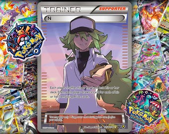 n full art pokemon card N's Plan - 163/086 Full Art Ultra Rare Trainer main image 1