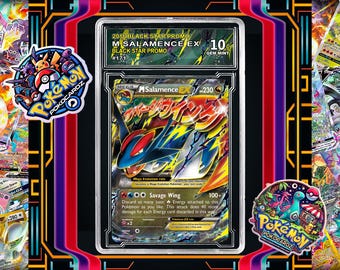 M Salamence-EX · XY Promos (XYP) #XY171 Proxy Card + Grading Slab + Custom Label-(Full Holographic)
