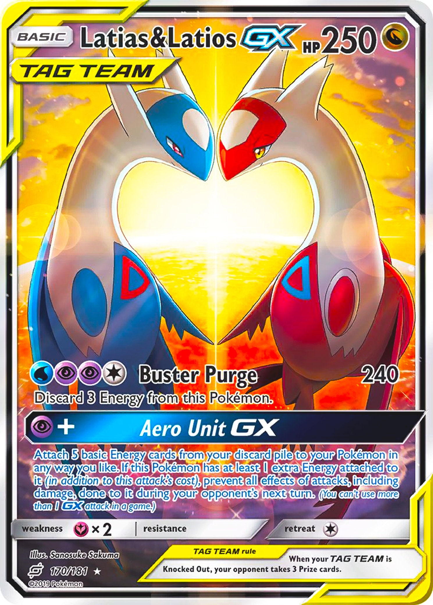 ラティアス＆ラティオスGX · チームアップ（TEU）#170 プロキシカード