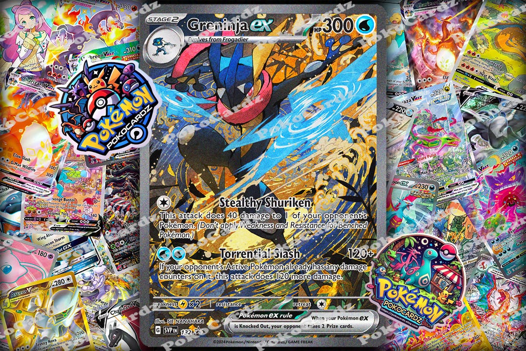 Greninja Ex · Scarlet & Violet Promos (SVP) #132 Proxy Card - Etsy