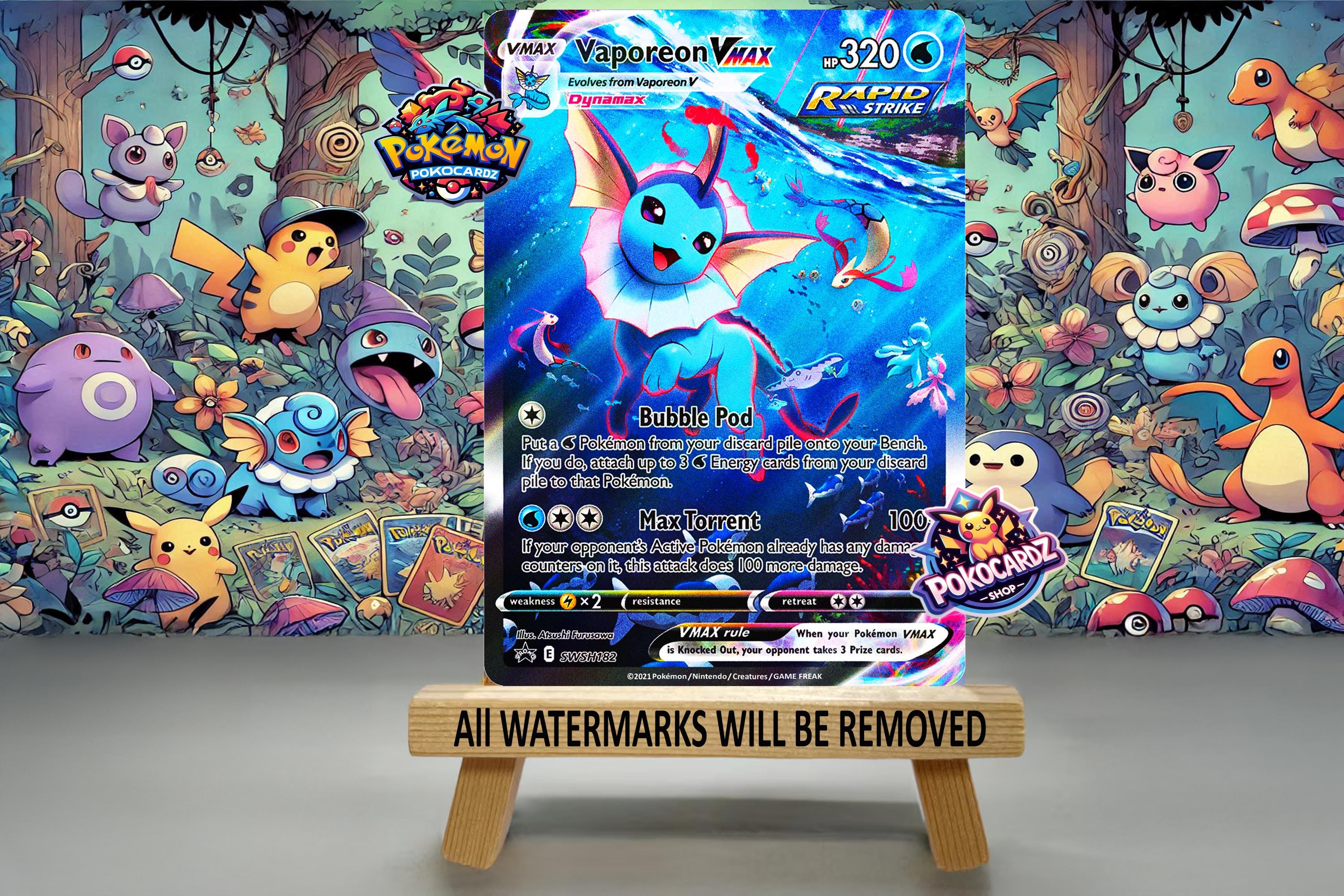Vaporeon VMAX · Sword & Shield Promos #SWSH182 Proxy Card Full