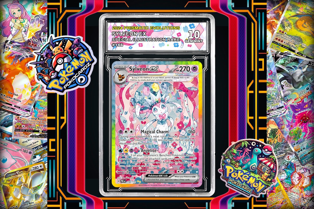 Sylveon Ex · Prismatic Evolutions (PRE) #156 Proxy Card + Grading