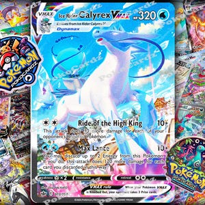 Ice Rider Calyrex VMAX · Chilling Reign (CRE) #203 Proxy Card