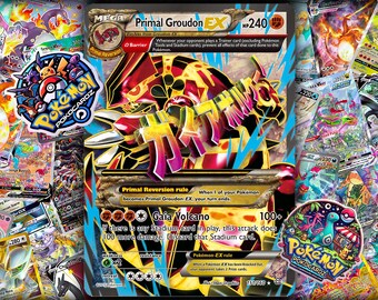 vigoroth pokemon card Pokemon Graded: Primal Groudon EX 86/160 Primal Clash (2015) Holo CGC 8 main image 0