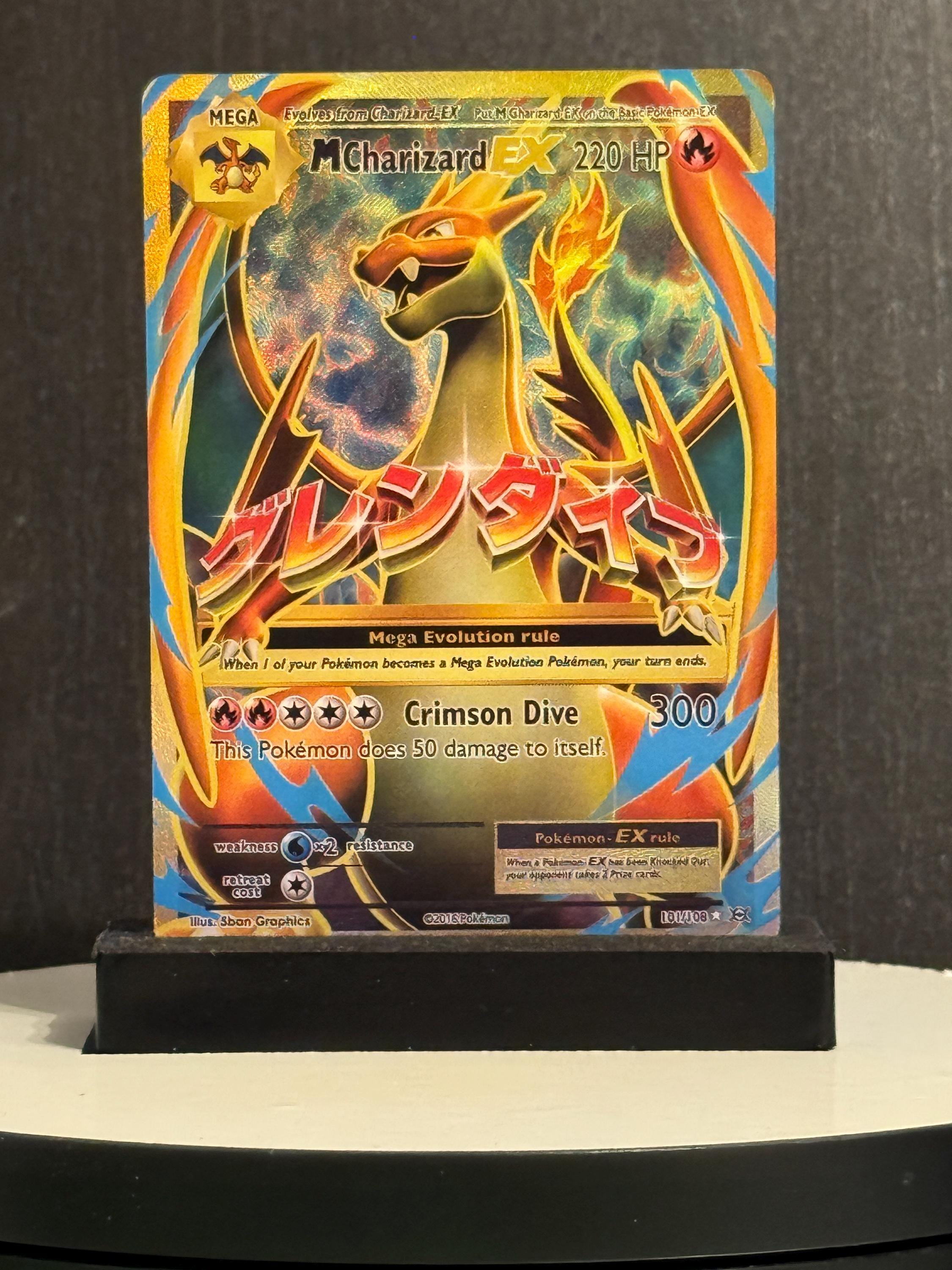 pokemon card charizard evolution Textured · M Charizard-ex · Evolutions (EVO) #101 Custom Card