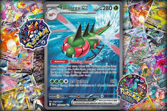 Yanmega Ex  Destined Rivals (DRI) #228 Proxy Card - Etsy