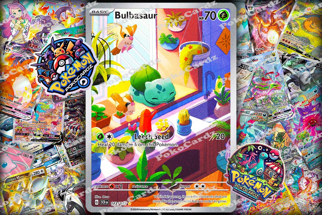 Bulbasaur · Stellar Crown (SCR) #143 Proxy Card - Etsy