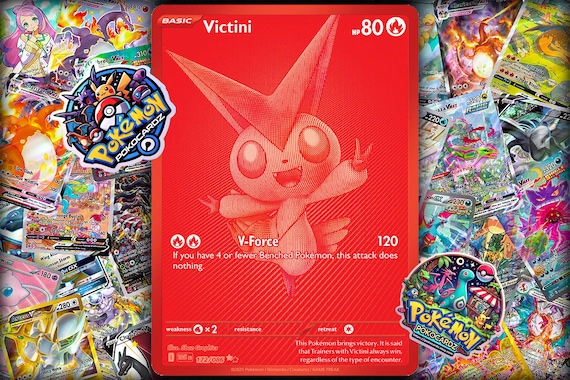 Victini  White Flare (WHT) #172 Proxy Card - Etsy