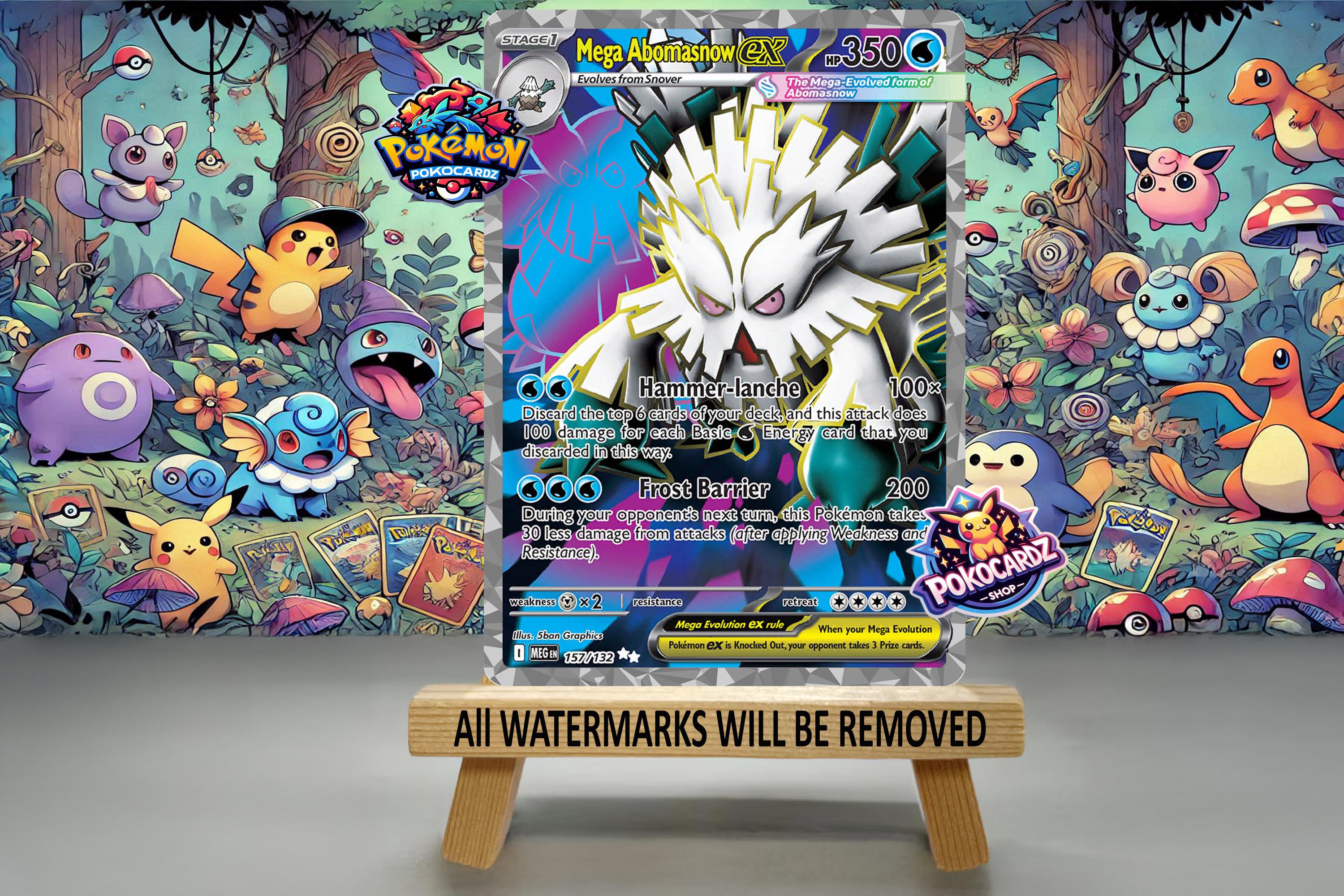 Mega Abomasnow Ex  Mega Evolution (MEG) #157 Custom Card - Etsy