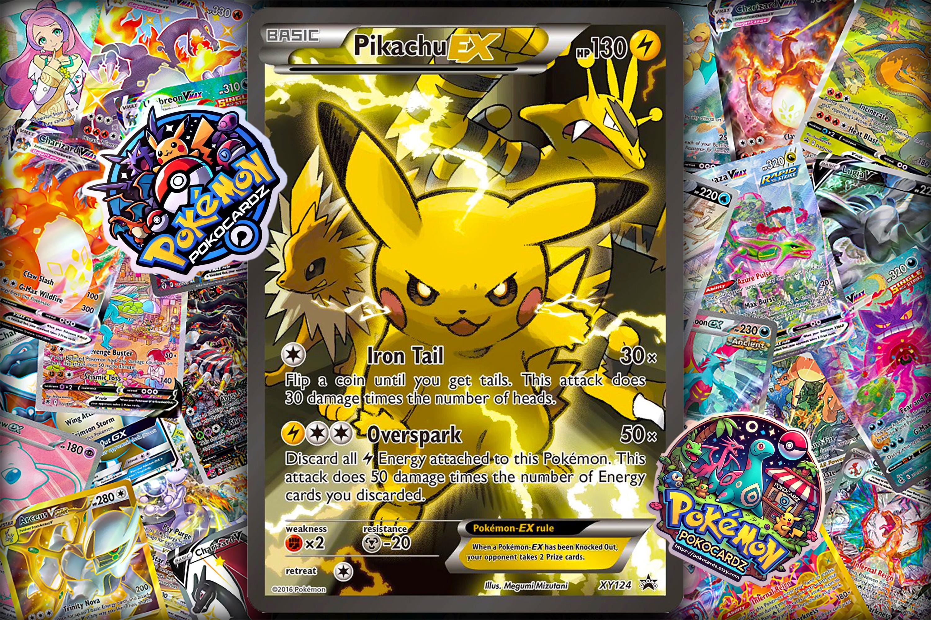 Pikachu-ex · XY Promos (XYP) #XY124 Proxy Card - Etsy