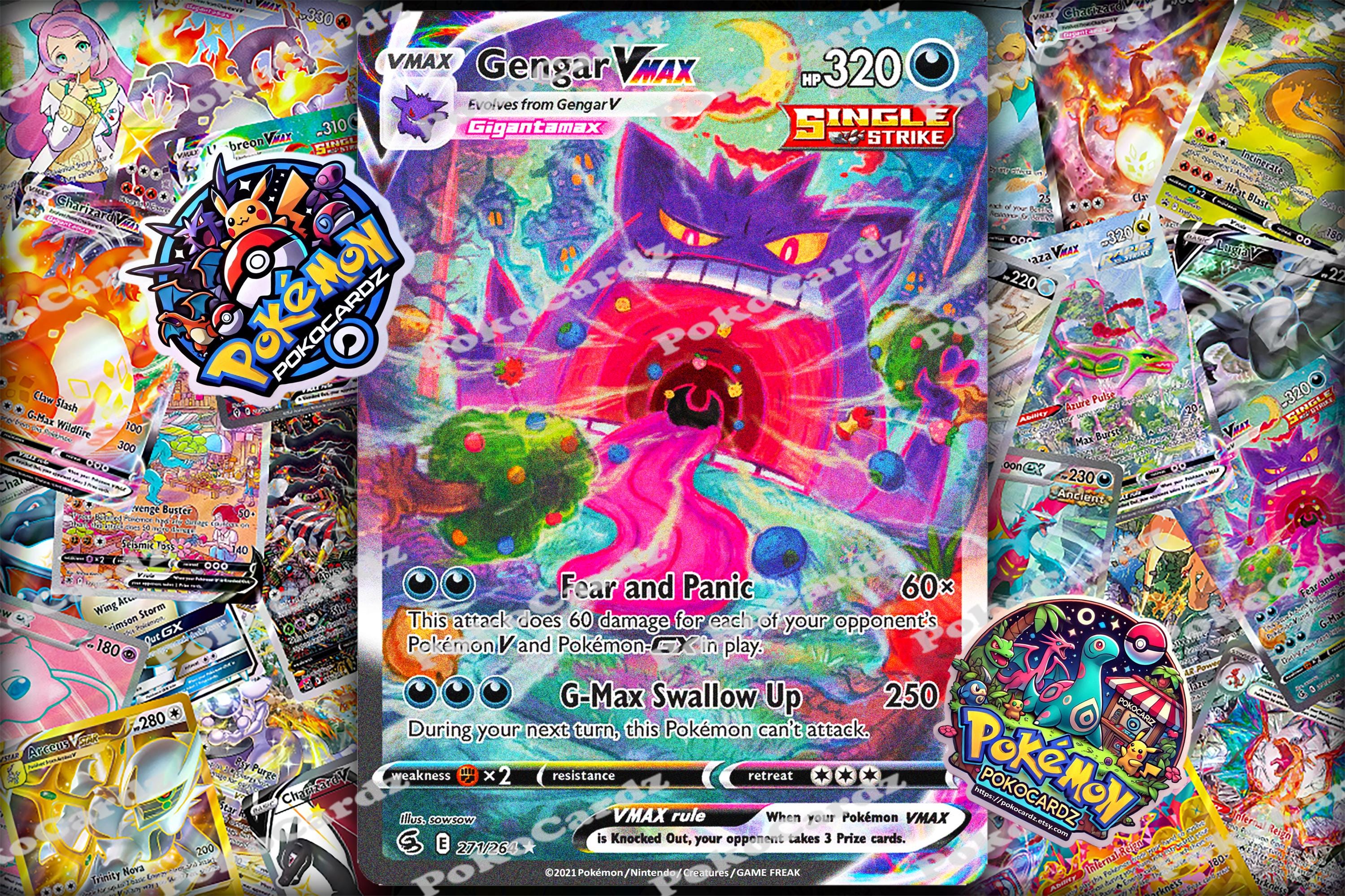 Gengar VMAX · Fusion Strike (FST) #271 Proxy Card - Etsy Gengar VMAX · Fusion Strike (FST) #271 Proxy Card - Etsy