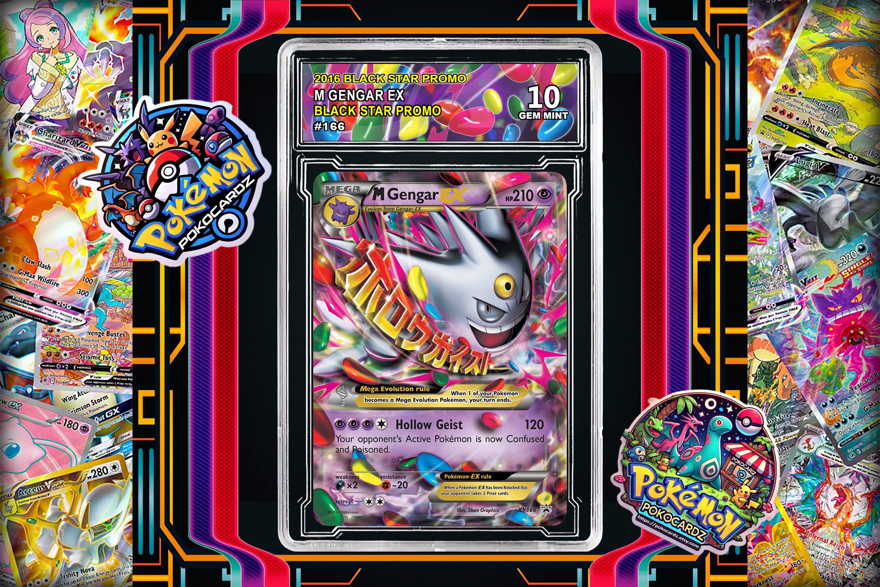 mega gengar ex pokemon card M Gengar EX 121/119 main image 0