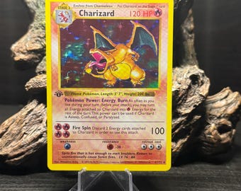 未開封　ポケモンスタンプ？切手？　英語版　リザードン　サンダース　セット スターホロ）（厚型スタンプ）第1版リザードンポケモンカードベース
