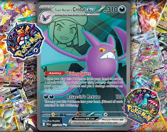 Team Rocket’s Crobat ex · Destined Rivals (DRI) #217 Proxy Card