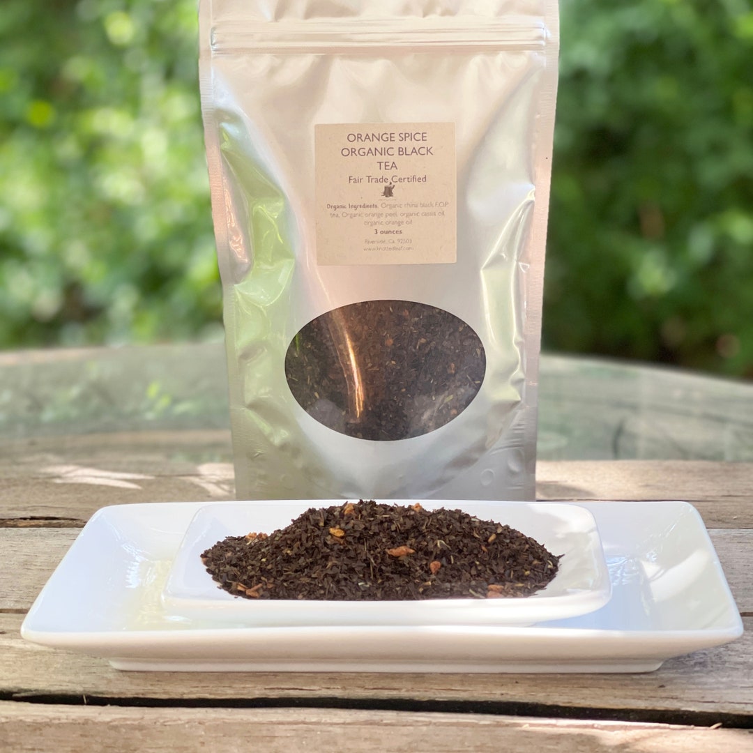 Organic Orange Spice Black Tea Loose Leaf Tea Cinnamon Spice Orange