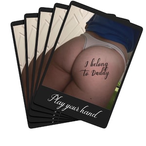 Cartes à jouer coquines personnalisées, votre jeu de poker photo, cadeau sexy pour une soirée jeux, bas de Noël pervers, strip poker NSFW pour adultes