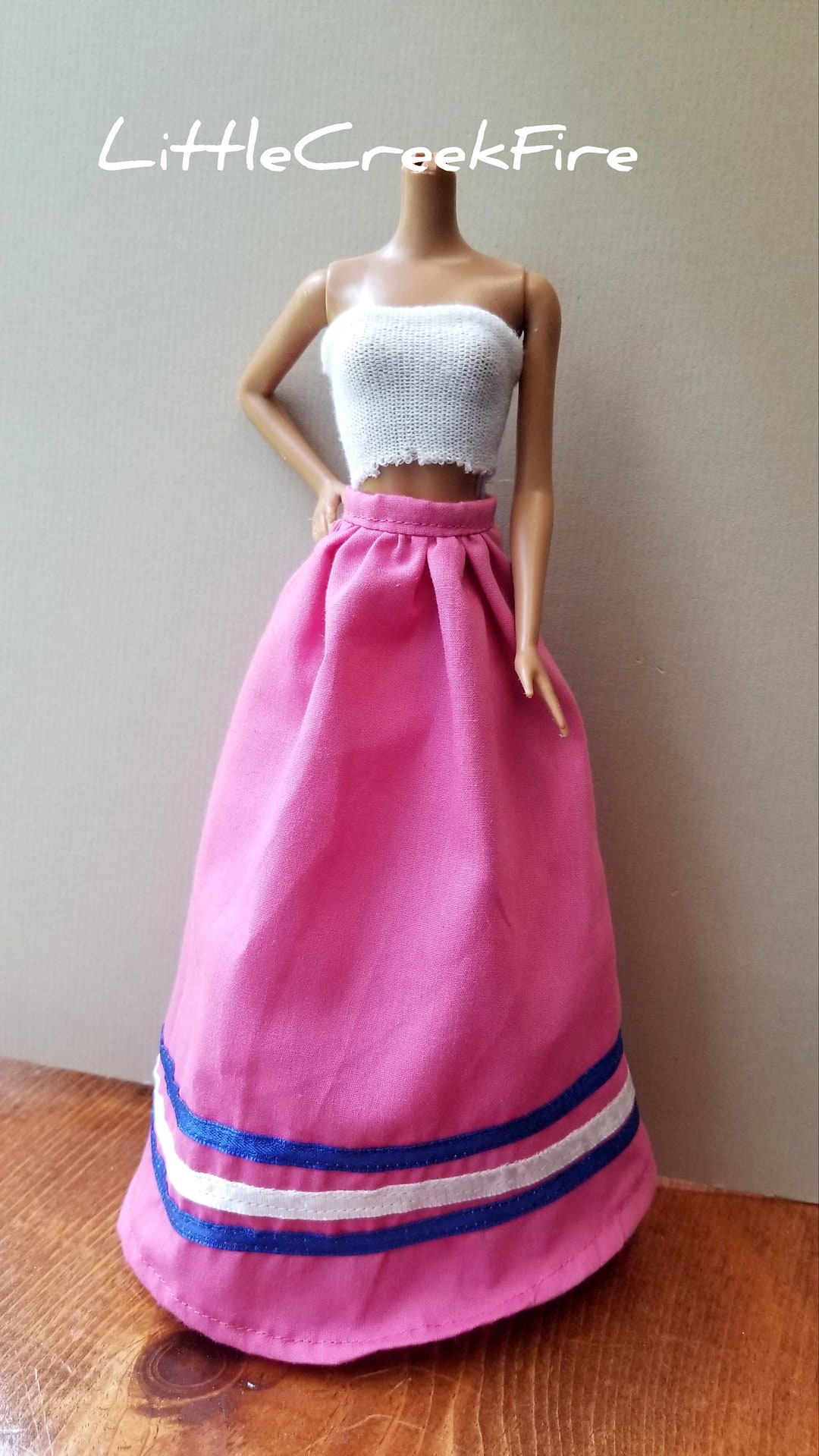 Cute Pink Ribbon Skirt for 11.5 Inch Doll skirt Only Etsy
