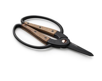 Walnut Garden Scissors, Indoor and Outdoor Gardening Scissors, Gift for Gardeners, Gardening Accessories Small