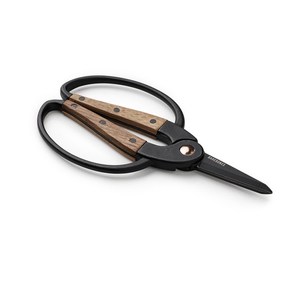 Walnut Garden Scissors, Indoor and Outdoor Gardening Scissors, Gift for Gardeners, Gardening Accessories Small