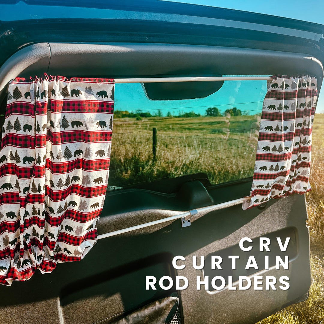 CR-V Rear Curtain Rod Kit 2002-2006 | Privacy Window Shade | Camper DIY ...