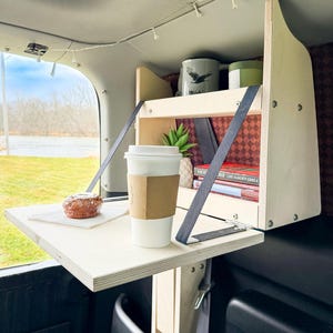Honda Element Window Pocket Cubby, Element Camper Shelves, Element Camping, Van Living, Car Organizer | E-life Campers image 8