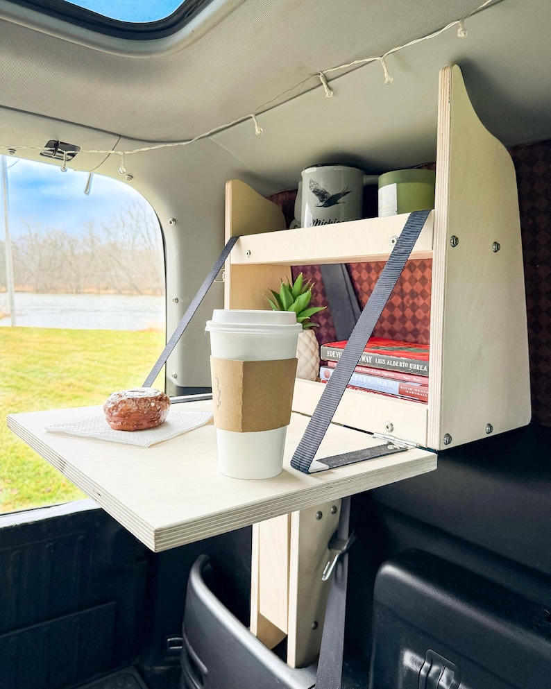 Honda Element Window Pocket Cubby, Element Camper Shelves, Element Camping, Van Living, Car Organizer | E-life Campers image 8