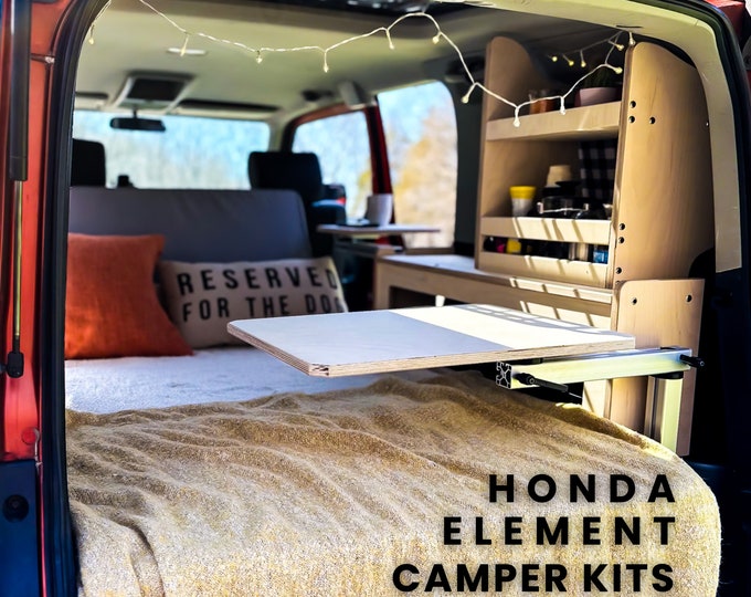 Element Us Element Camper Kit, Honda Element Camper Built With Cabinets, Expanding ...