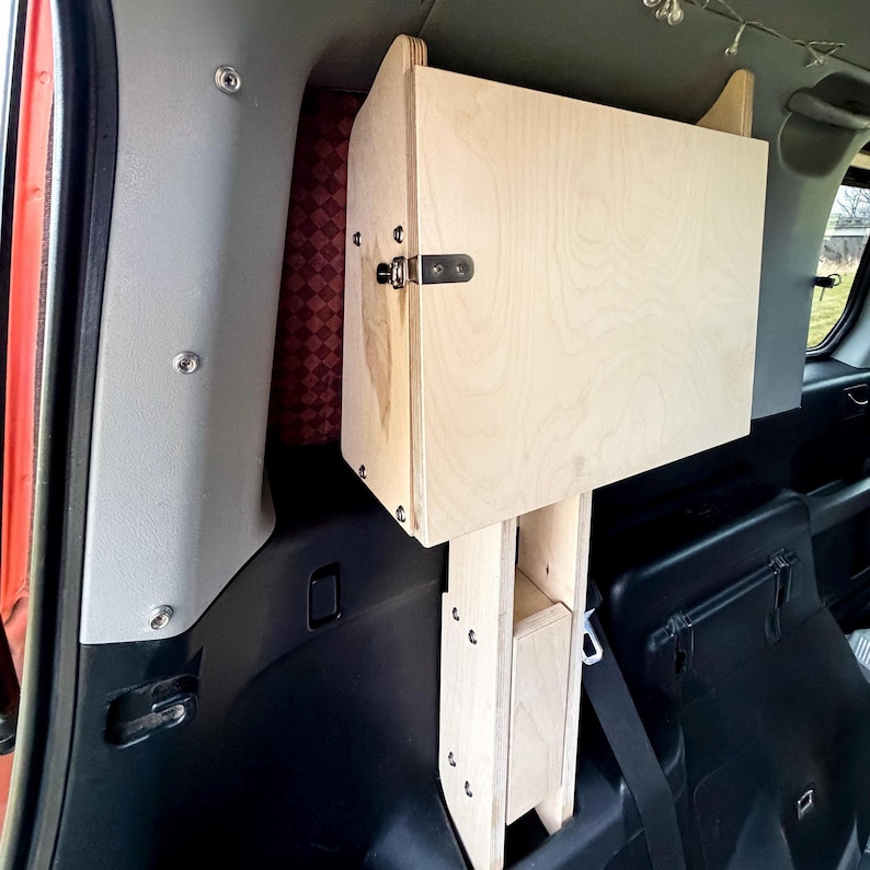 Honda Element Window Pocket Cubby, Element Camper Shelves, Element Camping, Van Living, Car Organizer | E-life Campers image 7