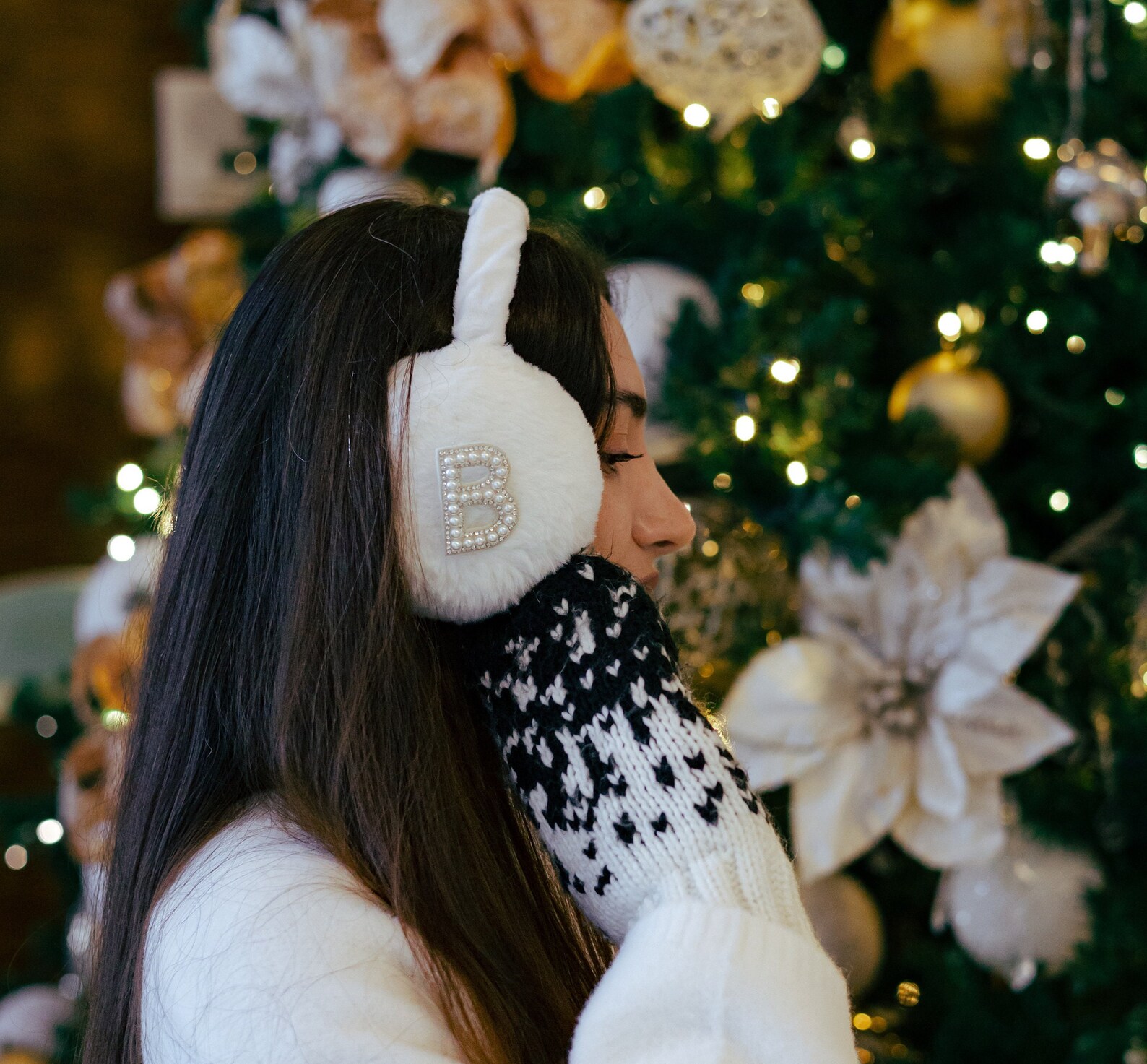 Bride Earmuffs Fluffy Ear Muffs Women Personalized Earmuffs Etsy