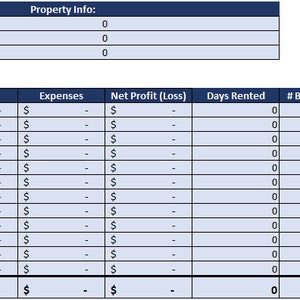 Rental Property  Profitability Tracker
