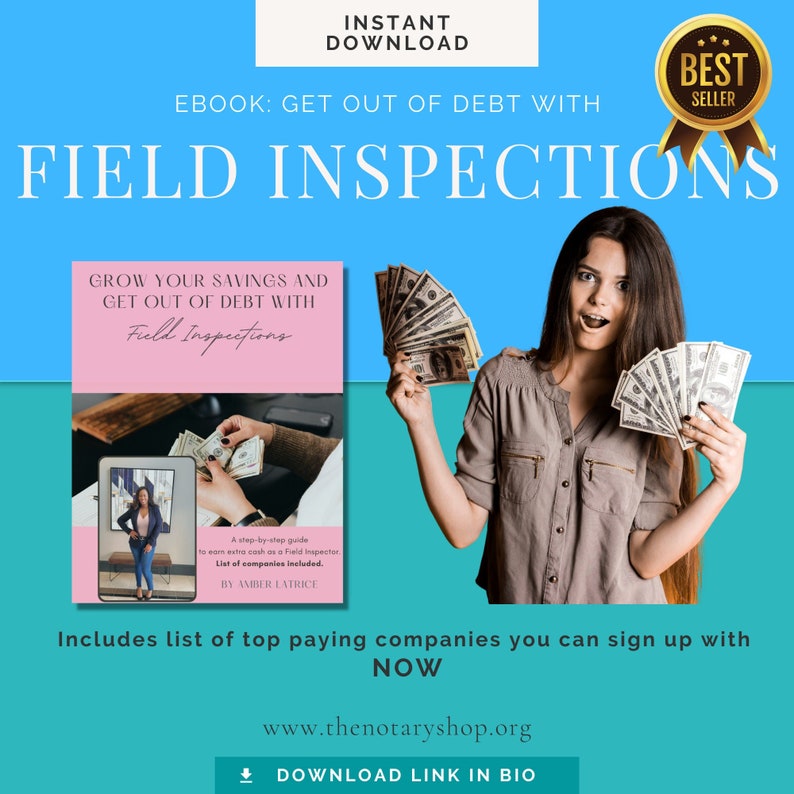Notary Field Inspection Guide Notary Side Hustle Notary Etsy