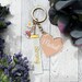 Personalized Acrylic Keychains Custom Name or Word, Heart Design ...