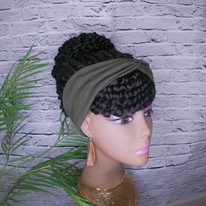 Passion Twist Headband Wig Bun Wig Updo Wig Ponytail Wigs Braid Wigs for Black Women