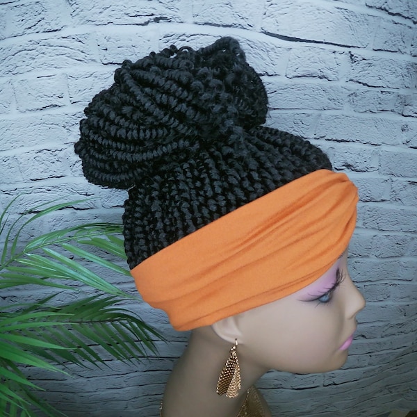 Curly Spring Twist Ponytail Wig Headband Wig Updo Braid Wig Braided Wigs for Black Women Updo Wig