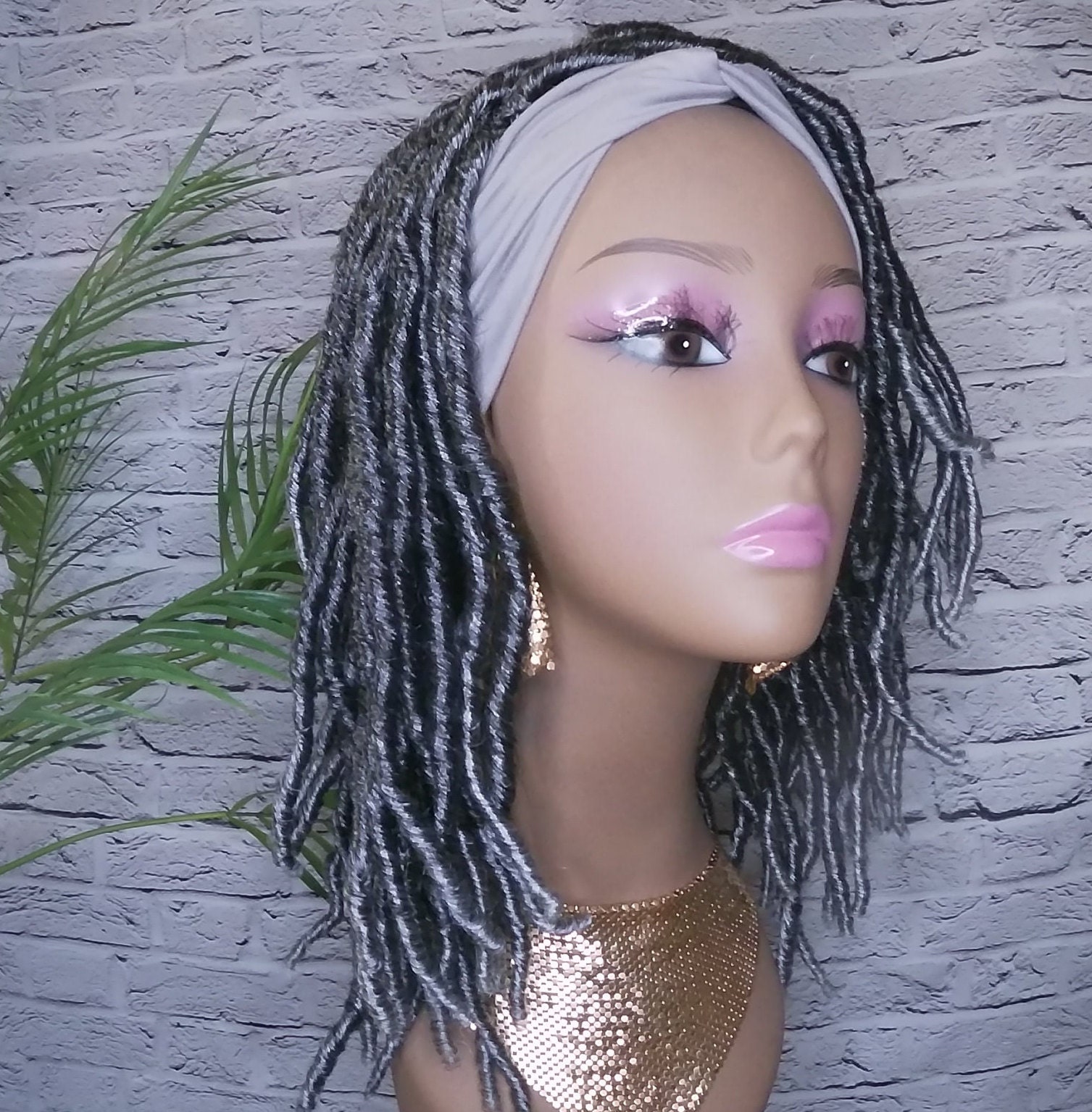 Salt and Pepper Headband Wigs - Etsy display picture 2