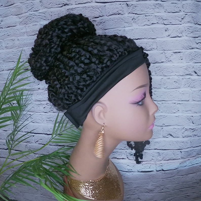 Passion Twist Headband Wig Bun Wig Updo Wig Ponytail Wigs Etsy